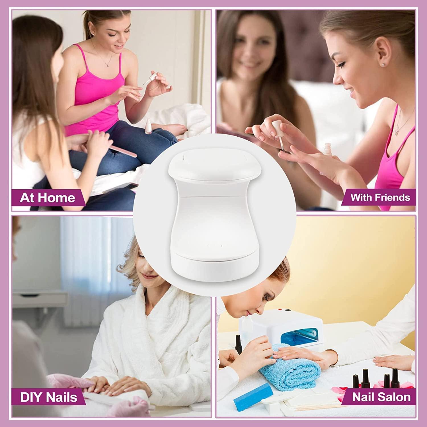 ANGNYA Mini UV LED Nail Lamp,Mini UV Light for Gel Nails Nail Dryer for