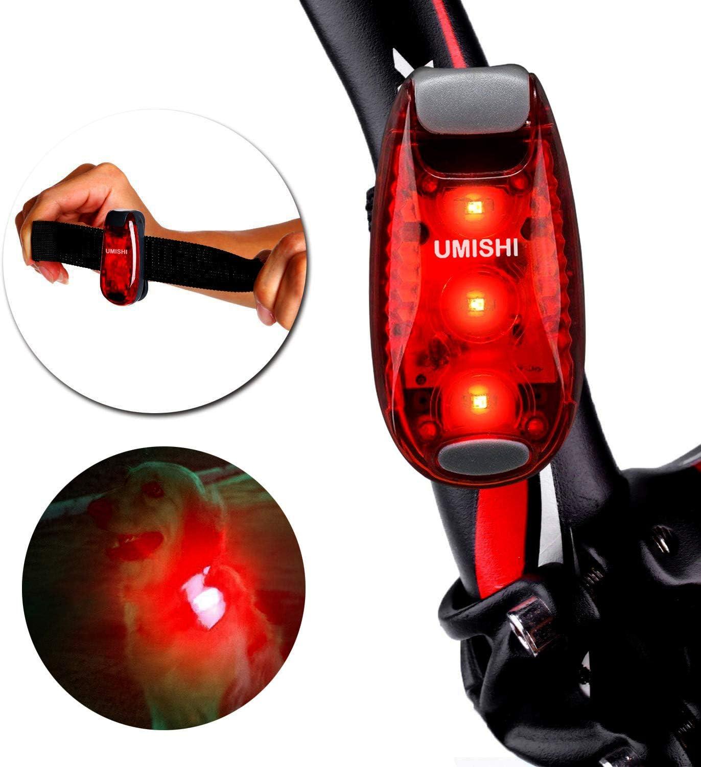 LED Safety Light (6 Pack) Clip On Strobe Running Lights for Runners