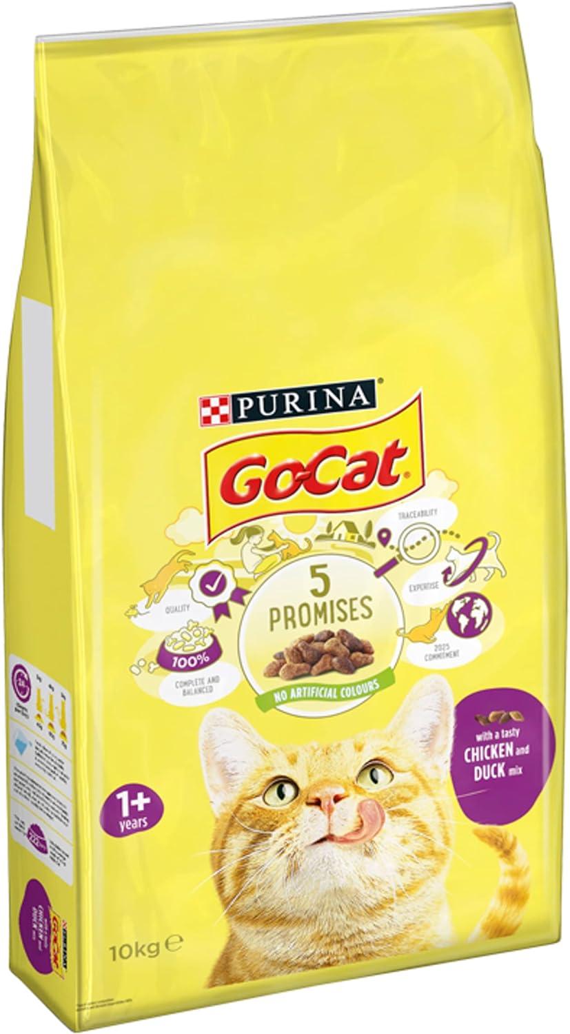 Purina Go Cat Food 10kg Go-Cat Chicken Duck 10kg Dry Cat Food