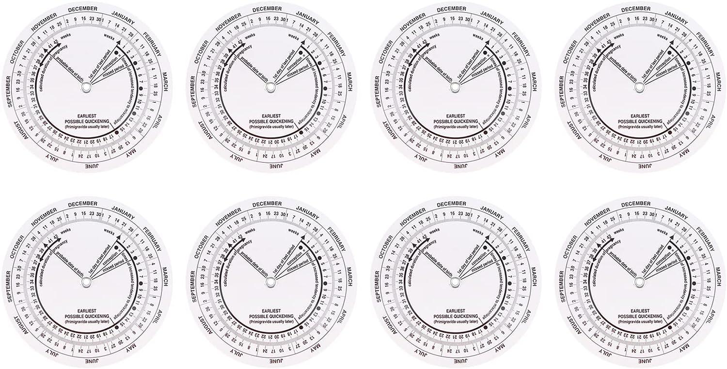 Petyoung 8Pcs Pregnancy Wheel for OB/GYNs, Midwives & Pregnant Patients ...