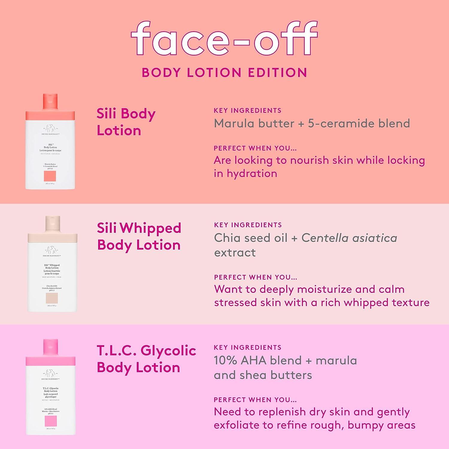 Drunk Elephant Sili Body Lotion Deep Calming Skin Moisturizer 240 mL