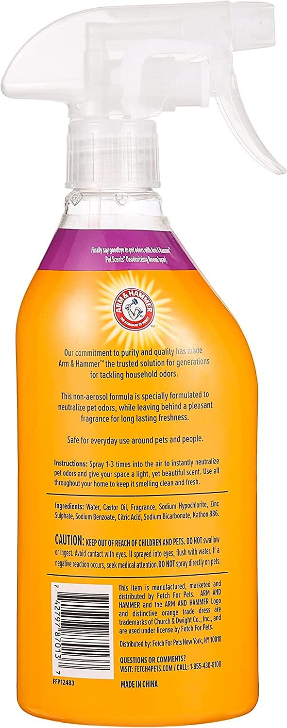 Arm Hammer for Pets Pet Scents Room Spray 18 oz Pet Odor