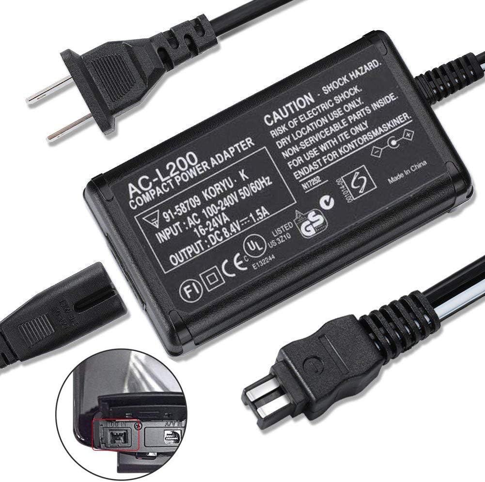 8.4V 1.7A AC Adapter Charger For Sony HandyCam DCR-SX41/SR68/SR80/SR82 - Replacement For AC-L25
