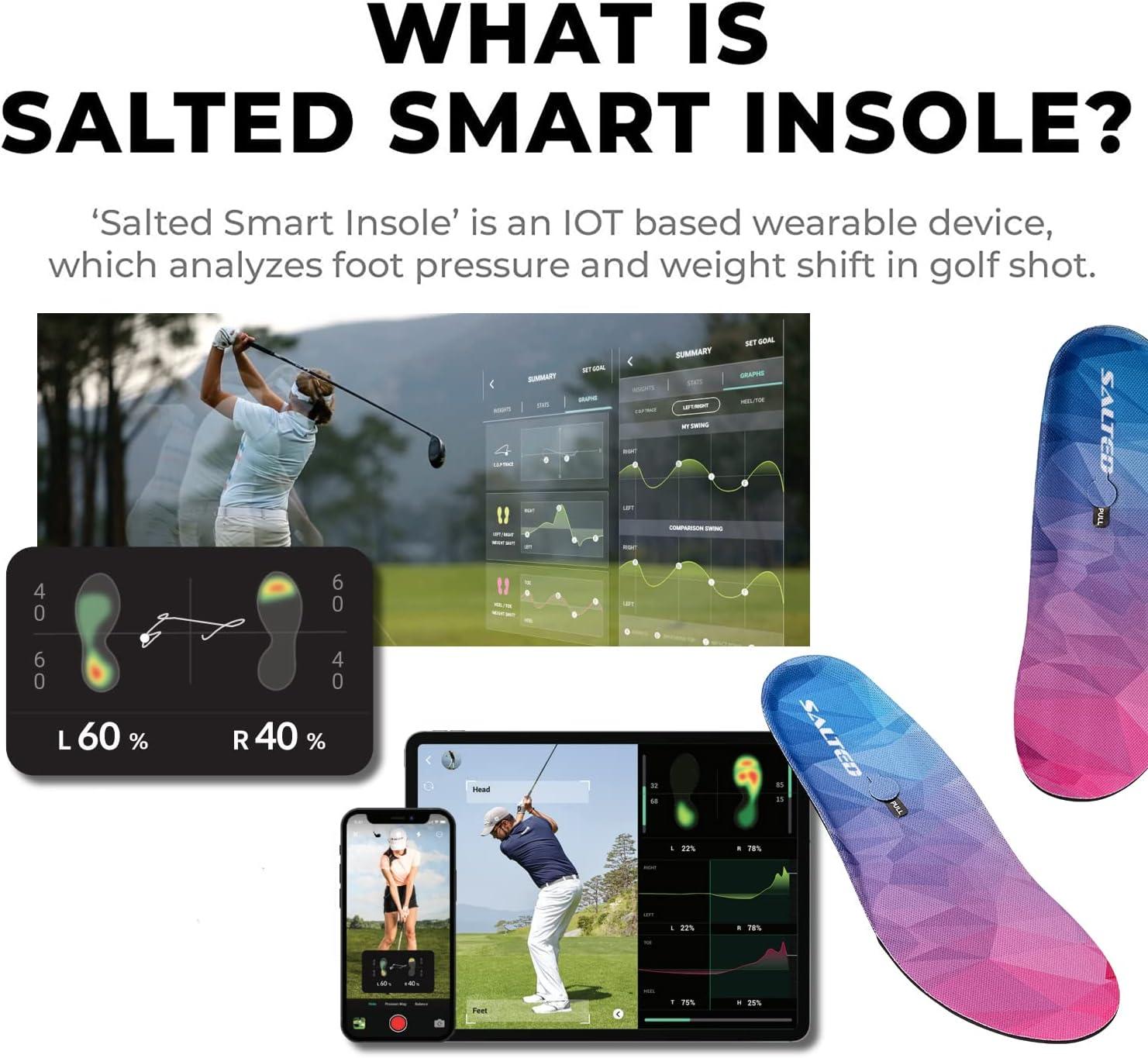 SALTED Smart Insole with Motion Sensor - Golf Swing Posture