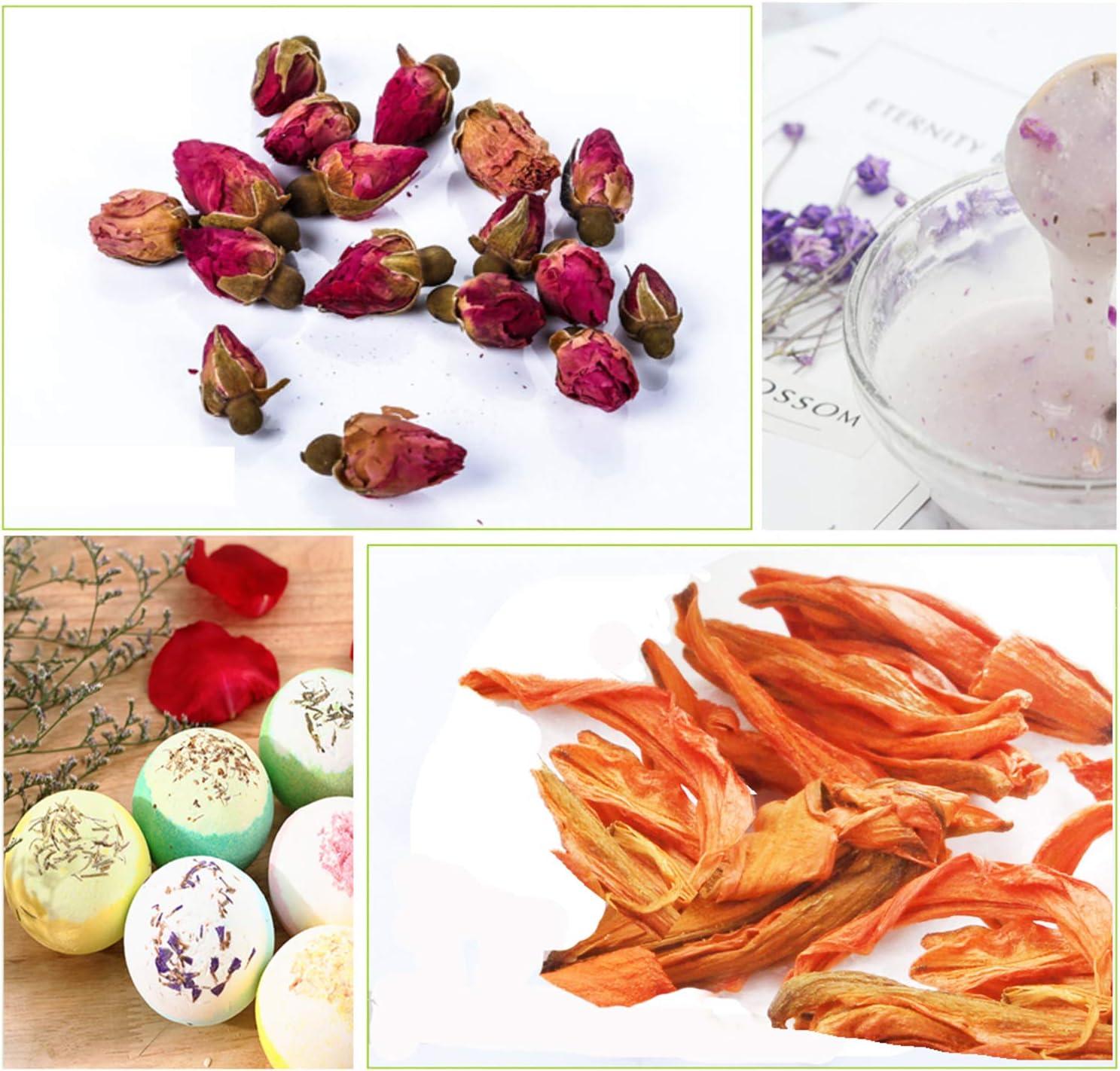PNANA Dried Flowers- Edible Herbs Bulk of Lavender Buds Rosebud