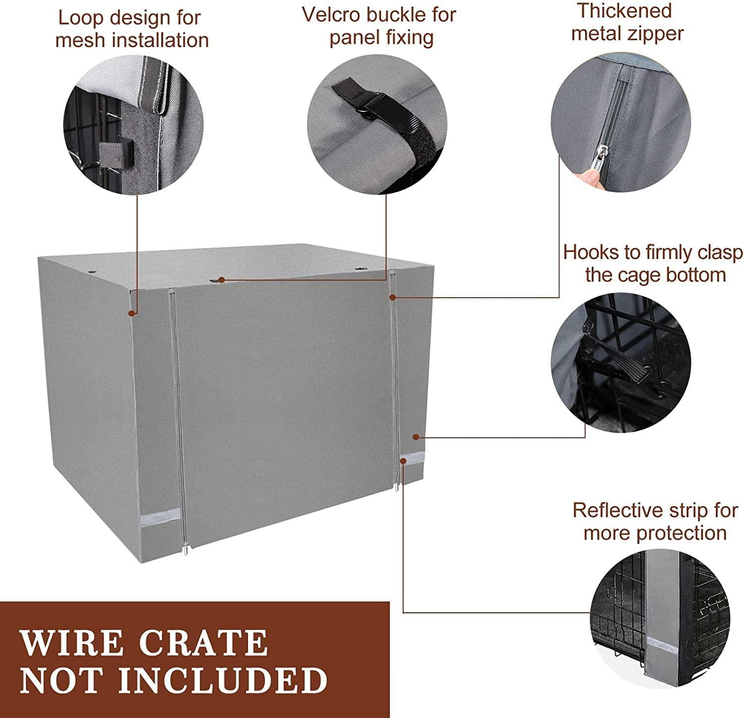 Yotache 36 Inch Dog Crate Cover Waterproof 600D Polyester Indoor