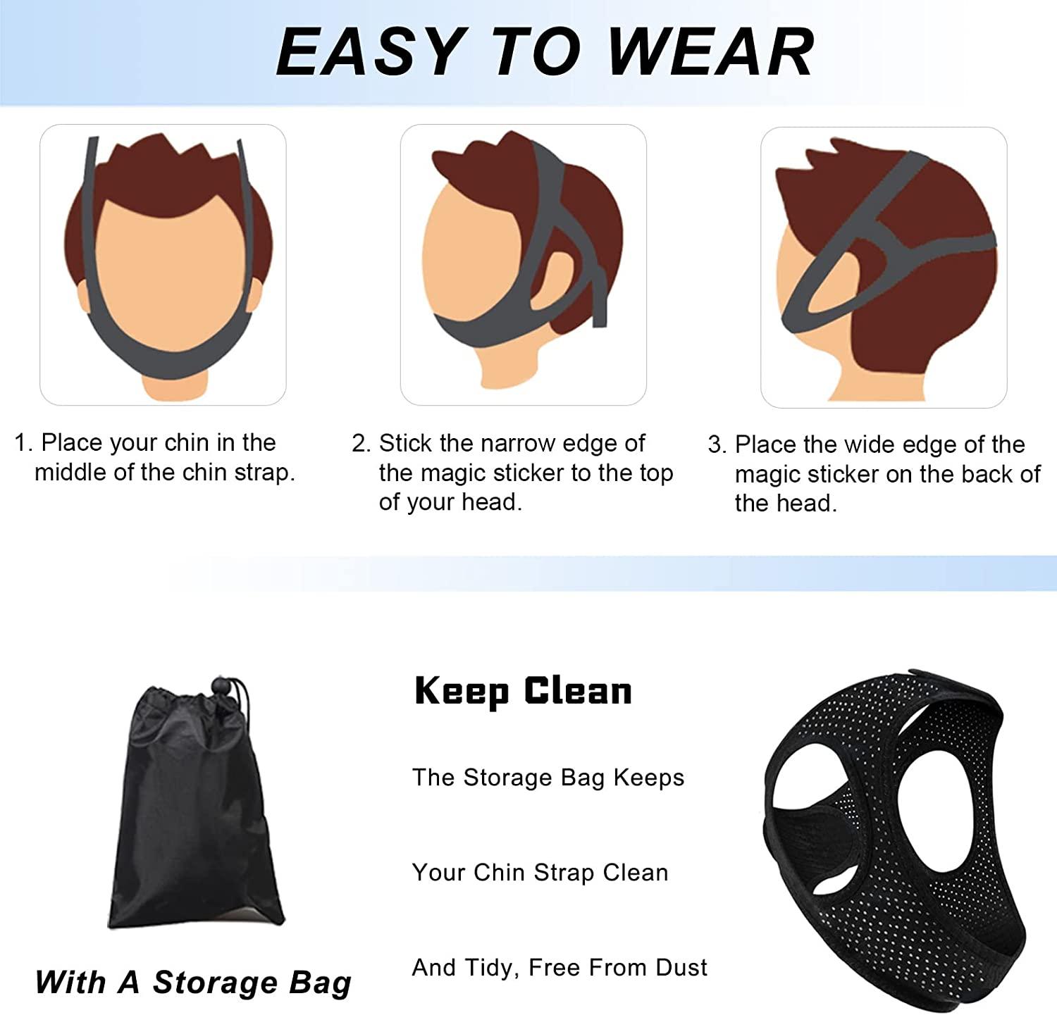 Chin Strap for Cpap Users Anti Snoring Devices Forzacx Breathable