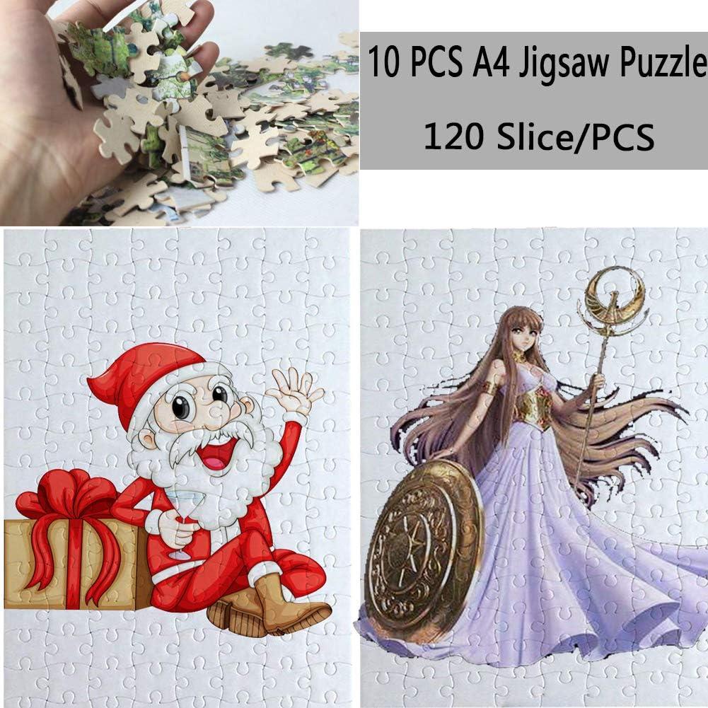 10 SHEETS SUBLIMATION Transfer Puzzle Crafts Heat Press Thermal