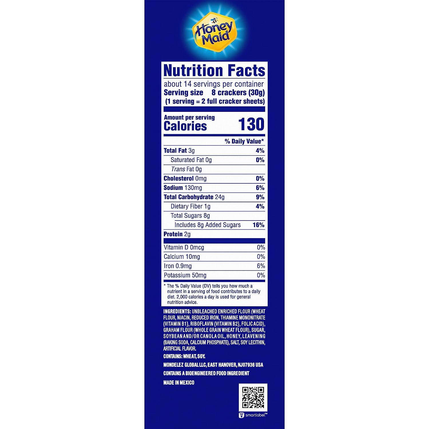 Honey Maid Honey Graham Crackers, 14.4 oz 14.4 Ounce (Pack of 1)