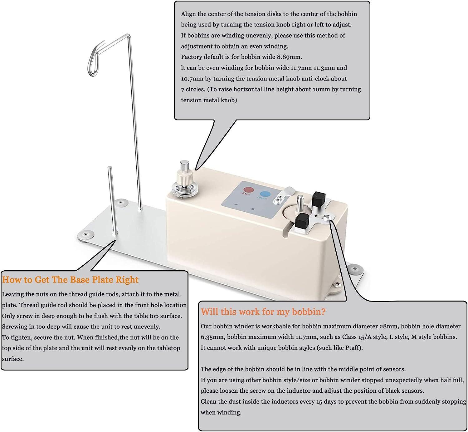 XBA Bobbin Winder, Portable Automatic Bobbin Winder, Electrical Bobbin