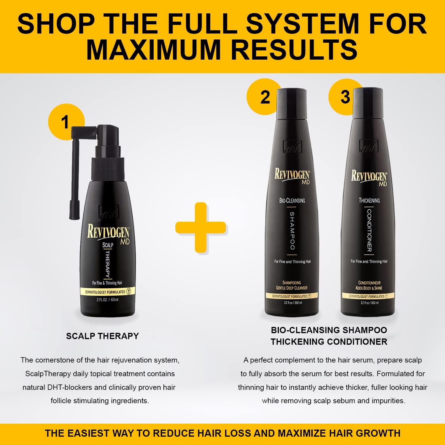 Revivogen MD Bio-Cleansing Shampoo for Thinning Hair - DHT Blocker Hair ...
