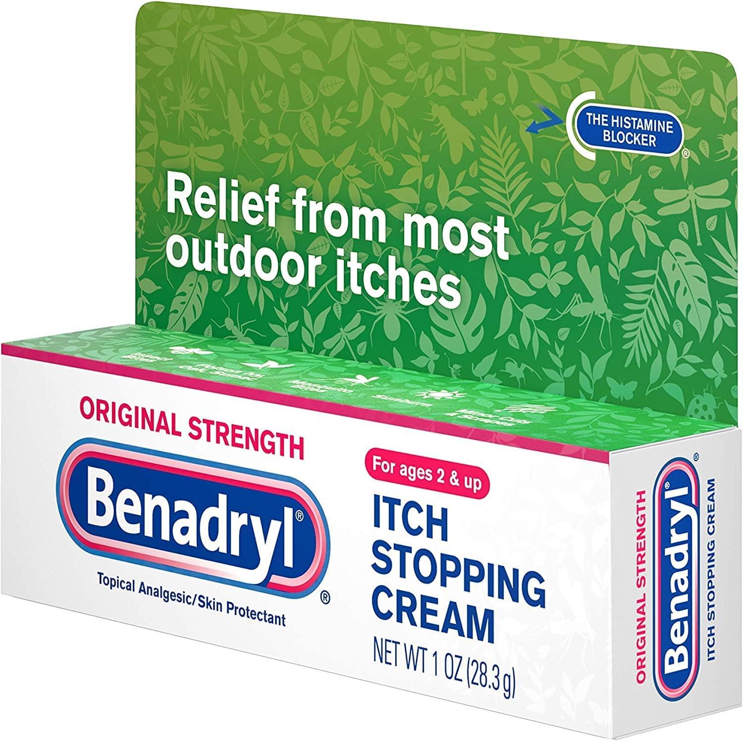 Benadryl Itch Stopping Cream Original Strength 1oz Pack of 3