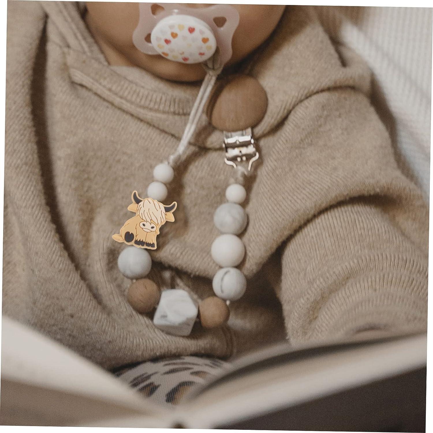 10pcs Cartoon Beads Teething Spacer Necklace DIY Kit Animal - Main Image