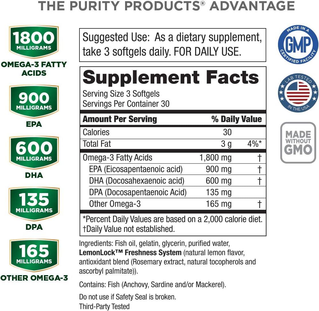 Purity Products Ultra Pure Omega 3 Super Formula 90 Softgels Premium