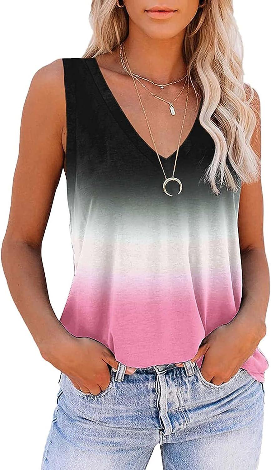 Flowy Halter Shirts for Women Trendy Sexy Sleeveless Tunic Tops Ruffle Hem  Floral Tank Loose Fit Summer Casual Blouses at  Women's Clothing store