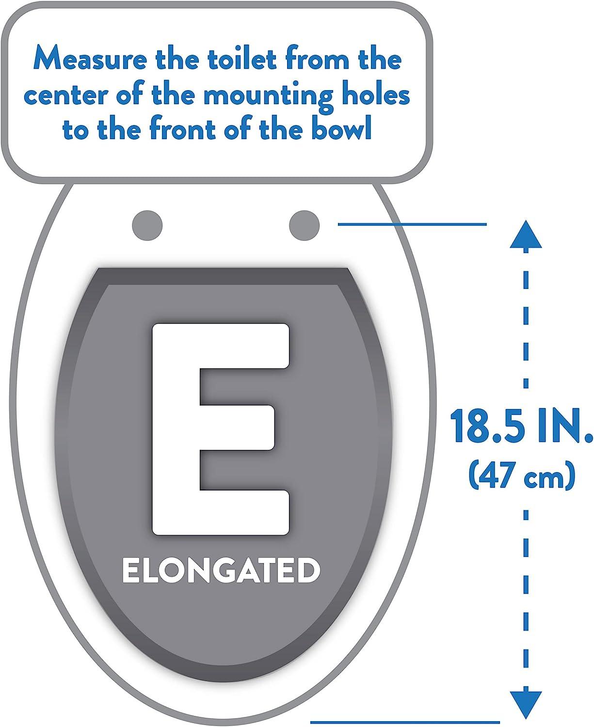Clorox Antimicrobial Elongated Toilet Seat Stay Fresh Scent Easy