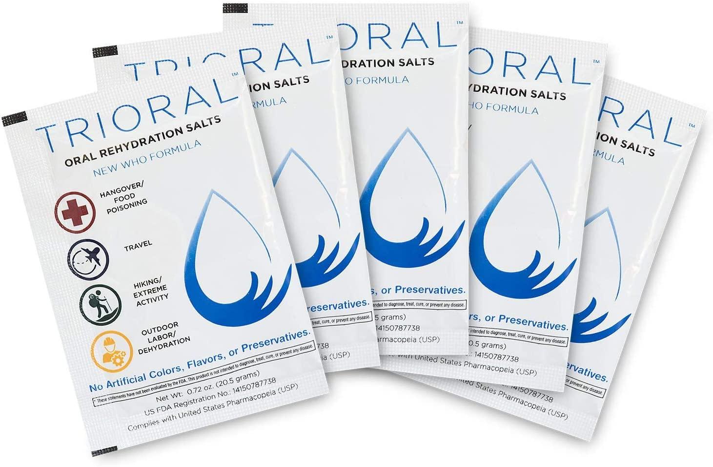 TRIORAL Oral Rehydration Salts ORS 15 One Liter Packets, WHO New