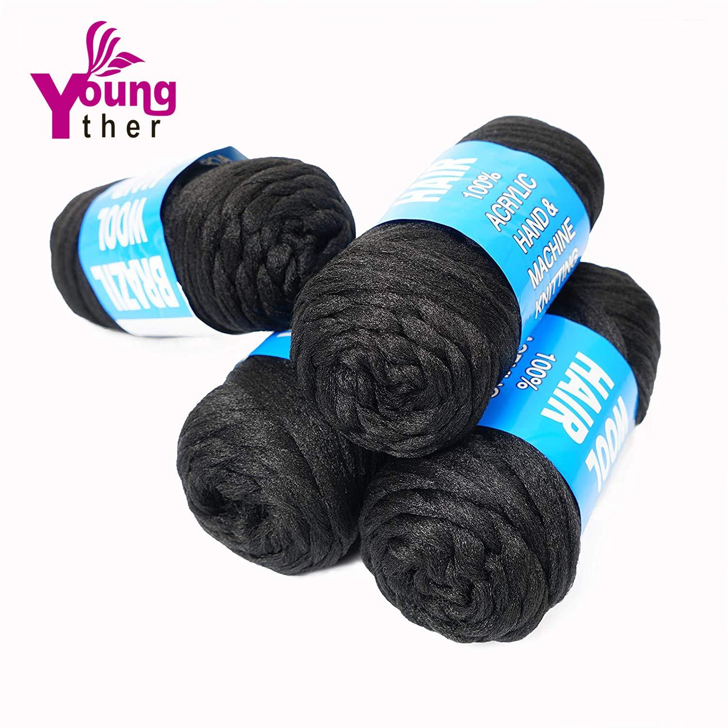 100 Brazilian Wool Hair Acrylic Yarn For African Braids/Senegalese