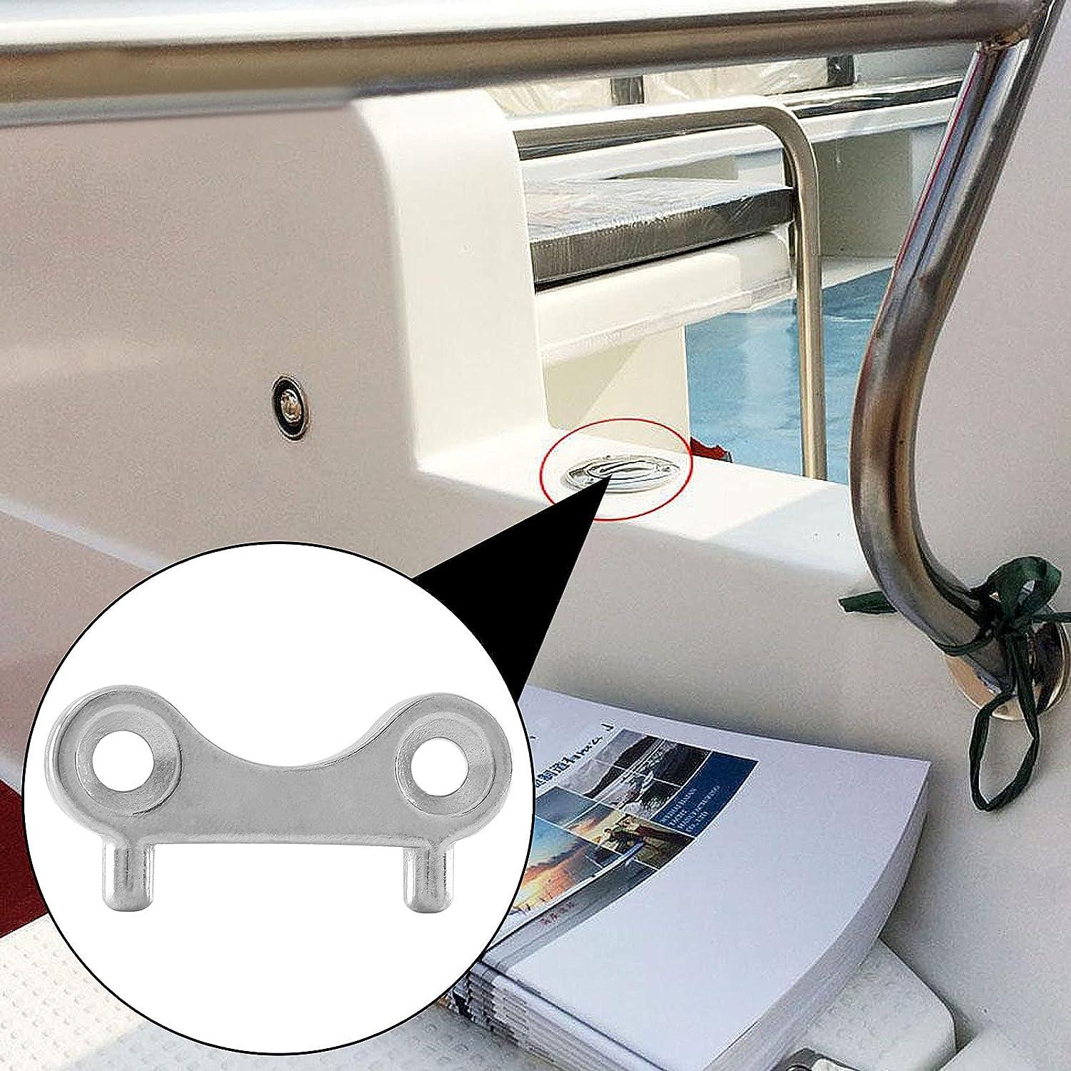 Jiozermi 5 Pcs Boat Gas Cap Key, Stainless Steel Deck Fill Plate Key