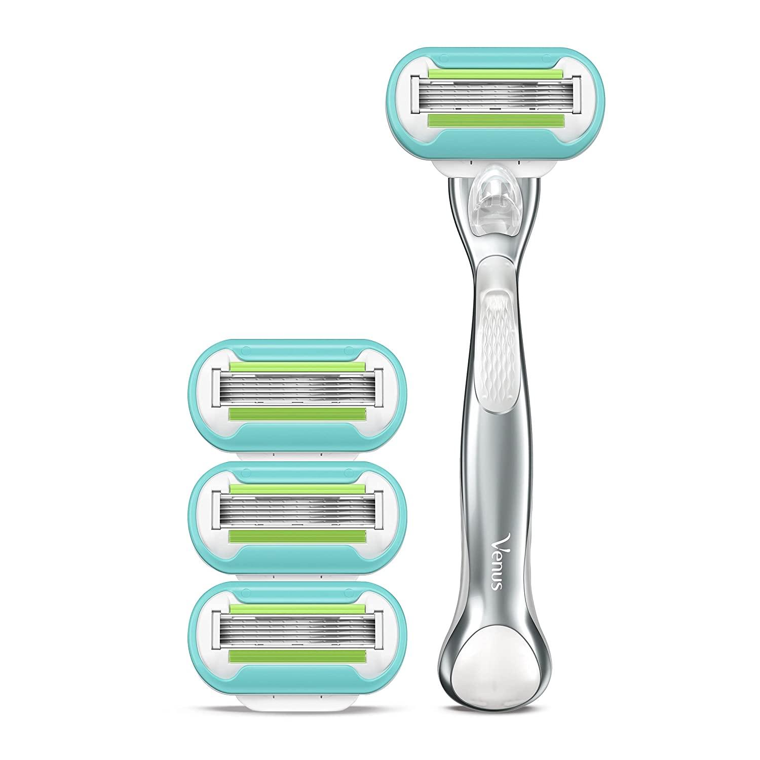 Gillette Venus Platinum Extra Smooth Razors for Women Metal Handle