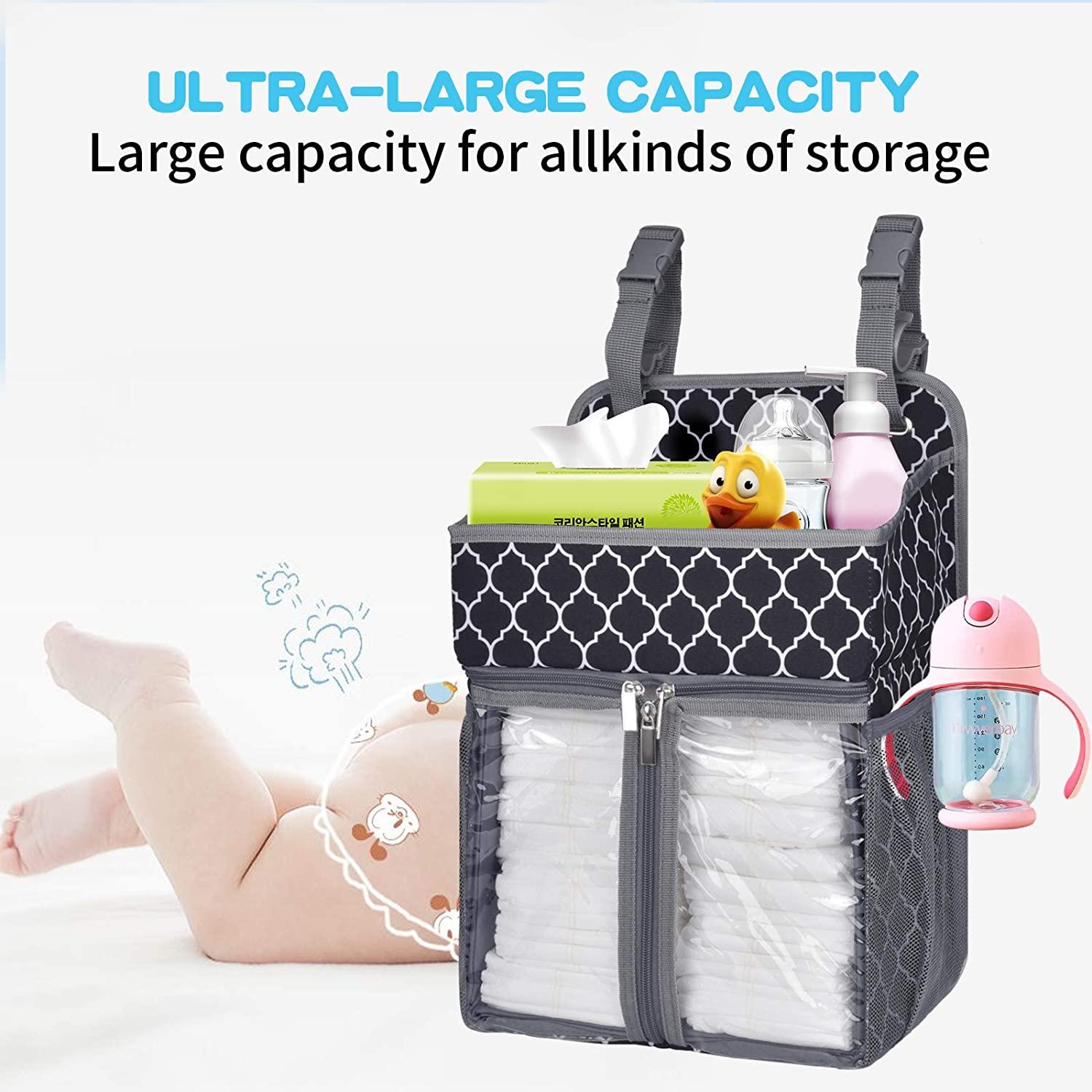 BAGLHER Hanging Diaper Organizer,Baby Diaper Organizer Suitable for