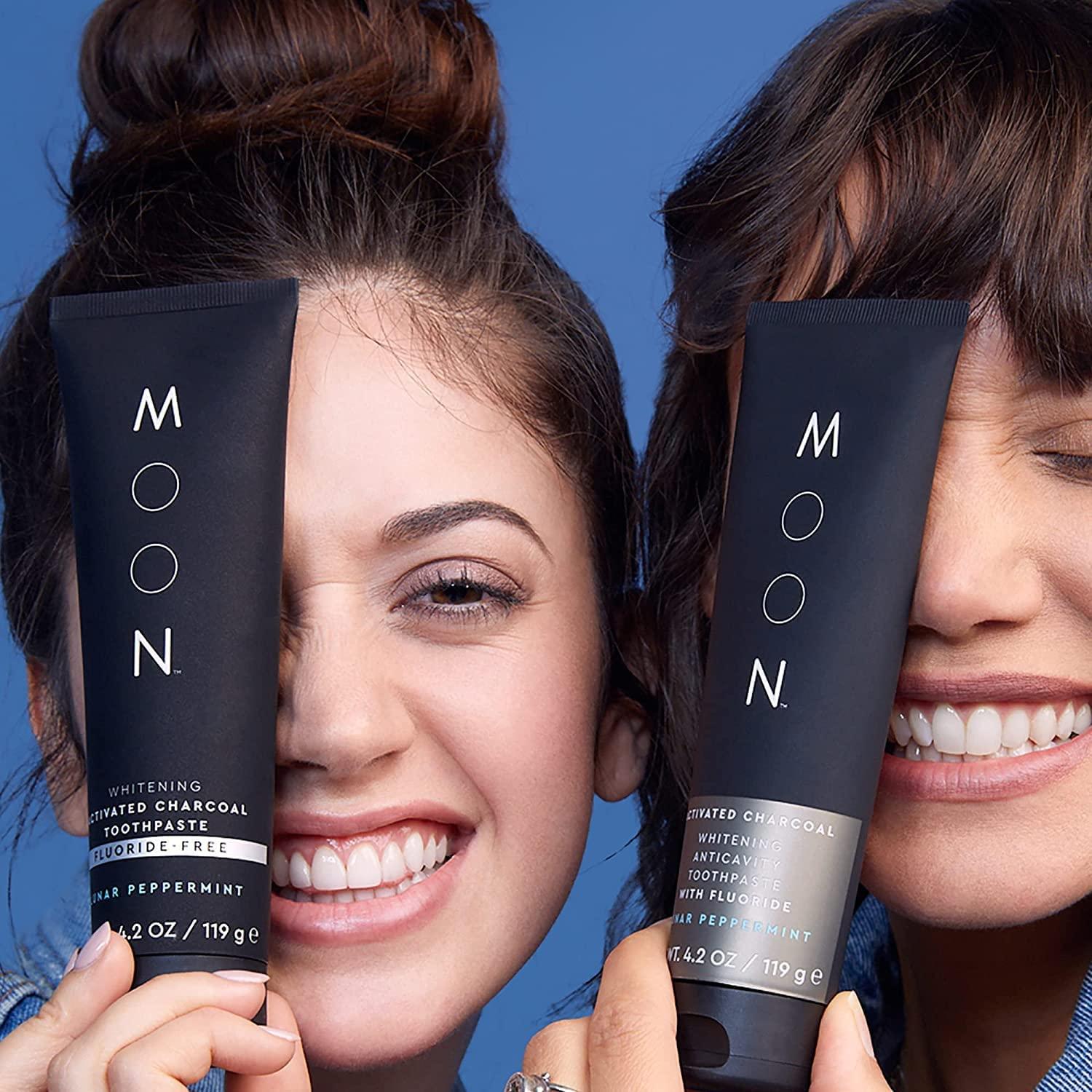 MOON Charcoal Whitening Toothpaste with Coconut FluorideFree Lunar