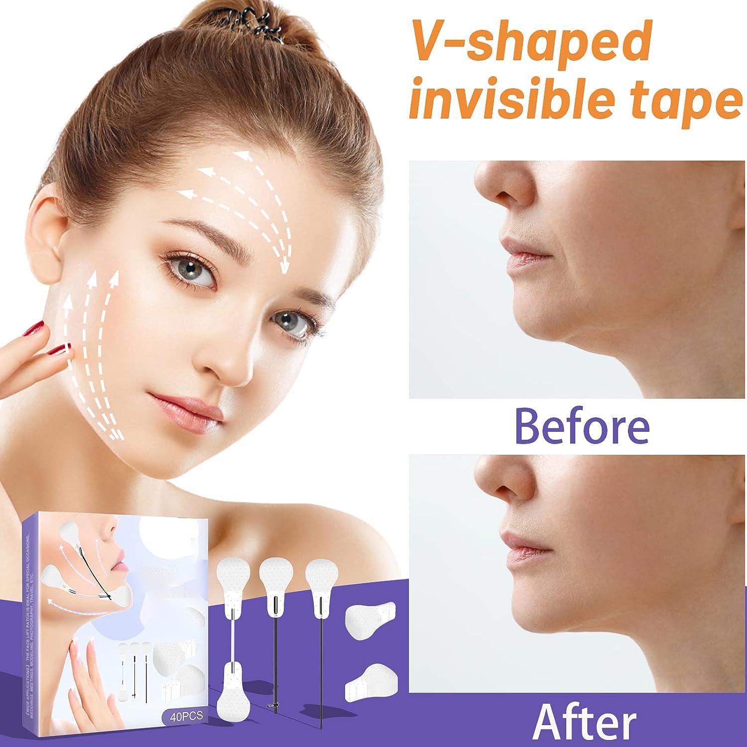 Invisible Face Lift Tape 40 PCS Face Lifting Strips for Saggy Skin