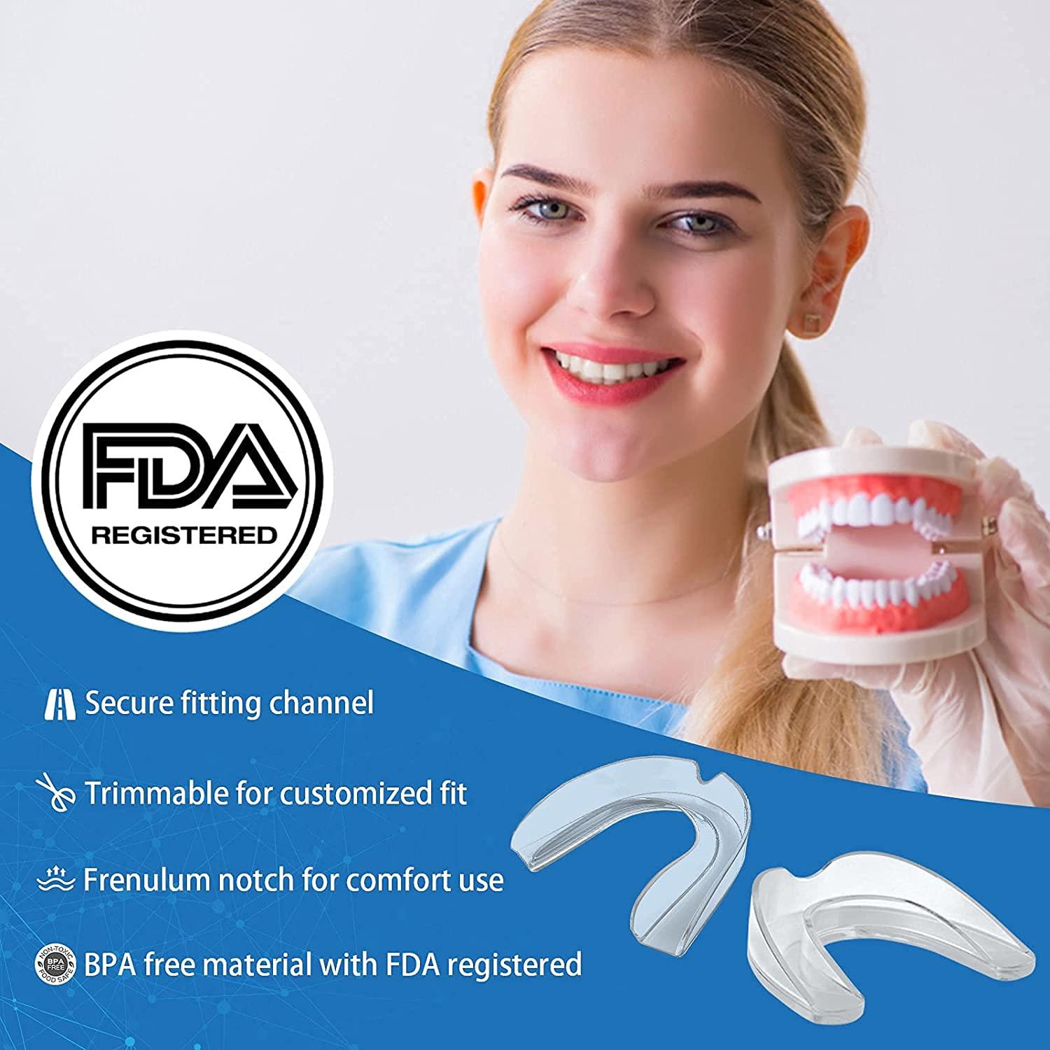 Moldable 4In1 Dental Night Guard 6Pack Professional Custom Fit