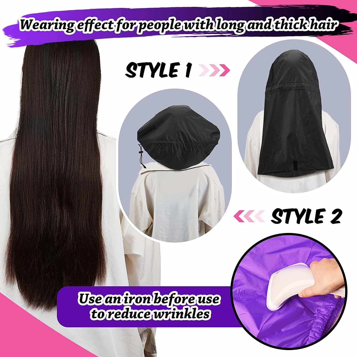 SATINIOR Braid Shower Cap Large Jumbo for Adjustable and Foldable with