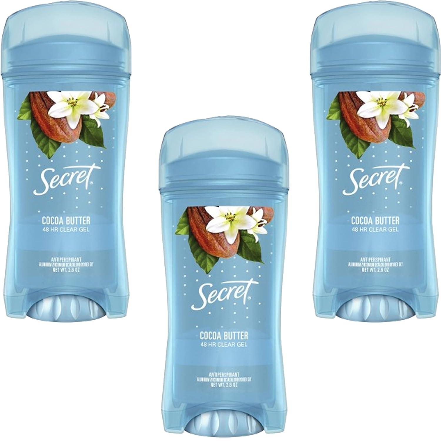 Secret Scent Expressions Antiperspirant Deodorant Clear Gel Cocoa