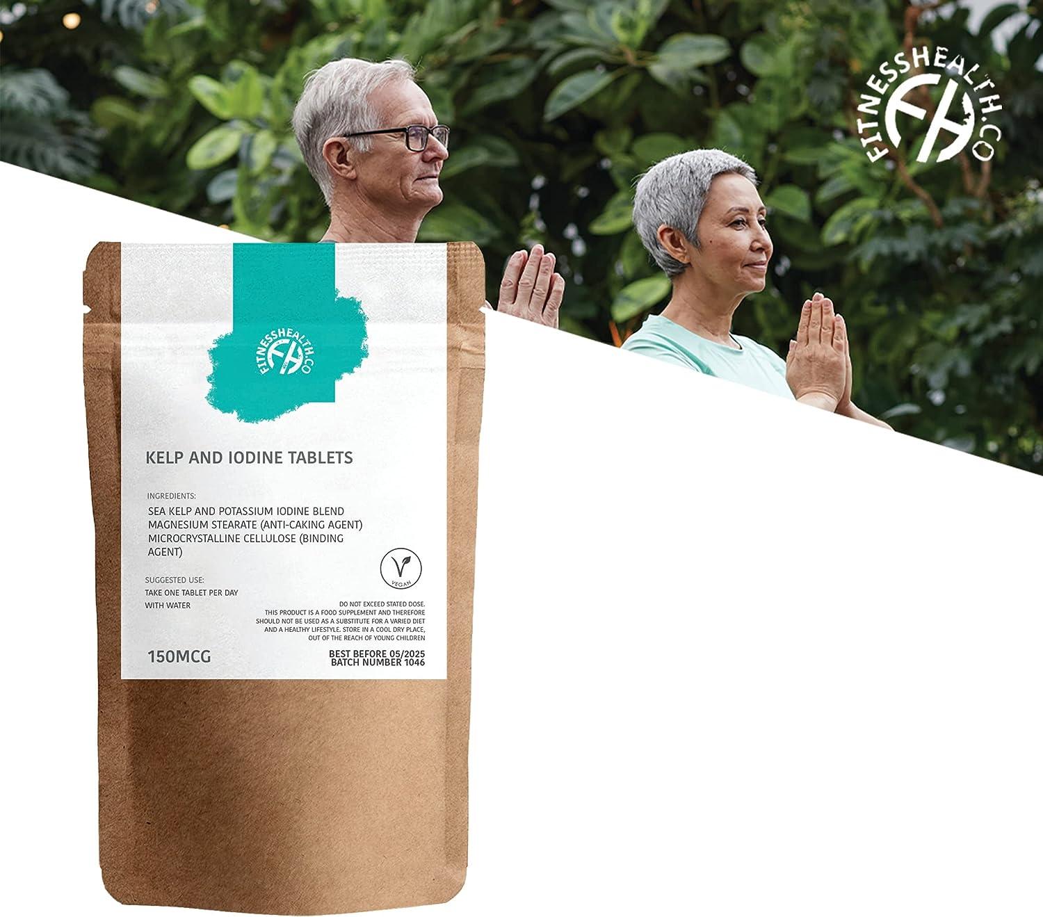 Fitness Health Kelp and Iodine 150MCG Tablets Iodine Supplement