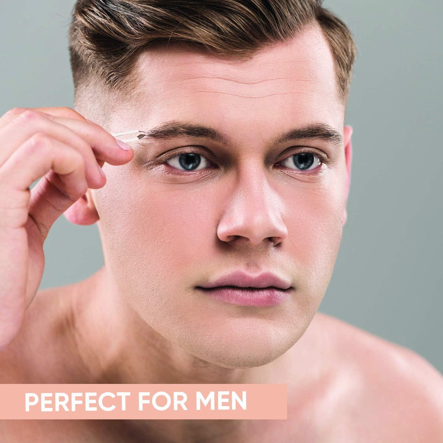 Sensica Lumi Tweezers Precision Tweezers With Light For Men And Women. Slant Tip With Point For