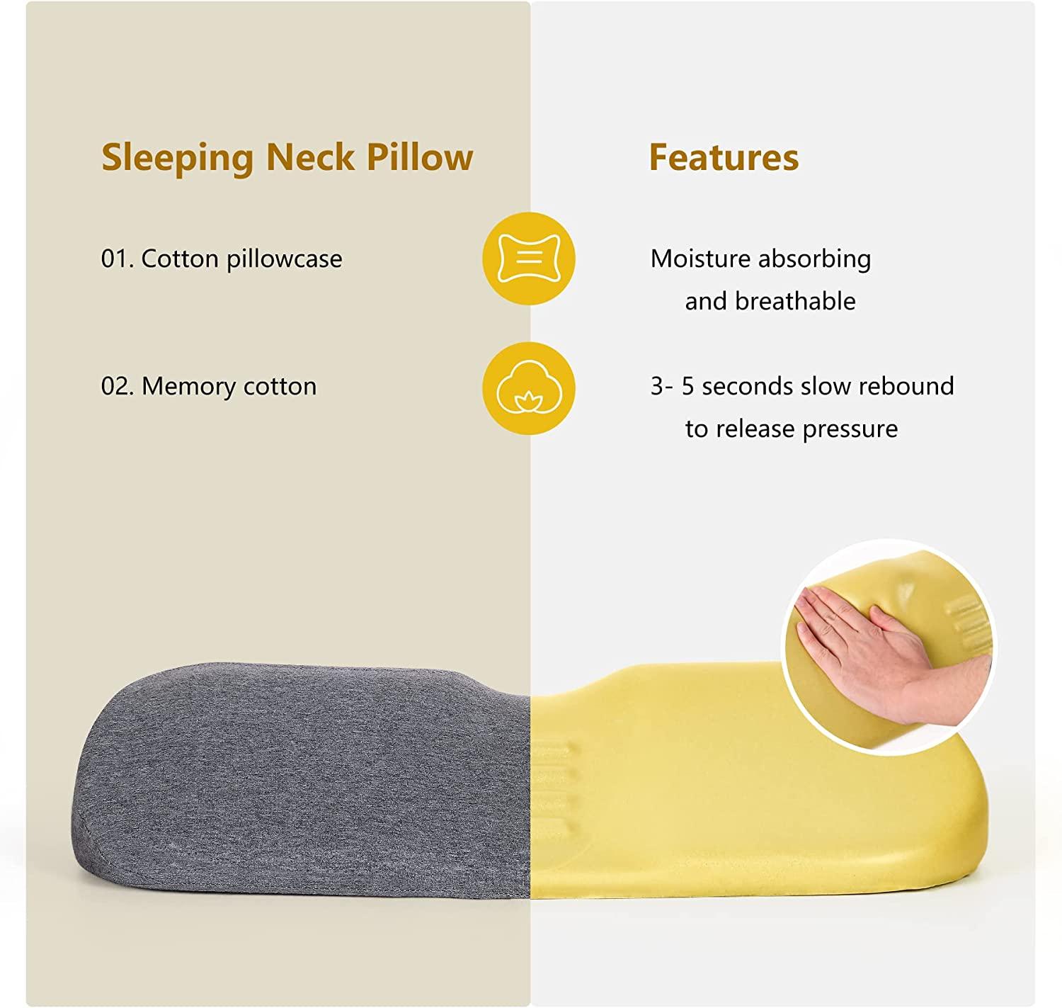 Cozyhealth Lumbar Support Pillow for Sleeping, Heated Pillow with Graphene  for Lower Back Pain Relief, Memory Foam Back Waist Cushion for Bed and