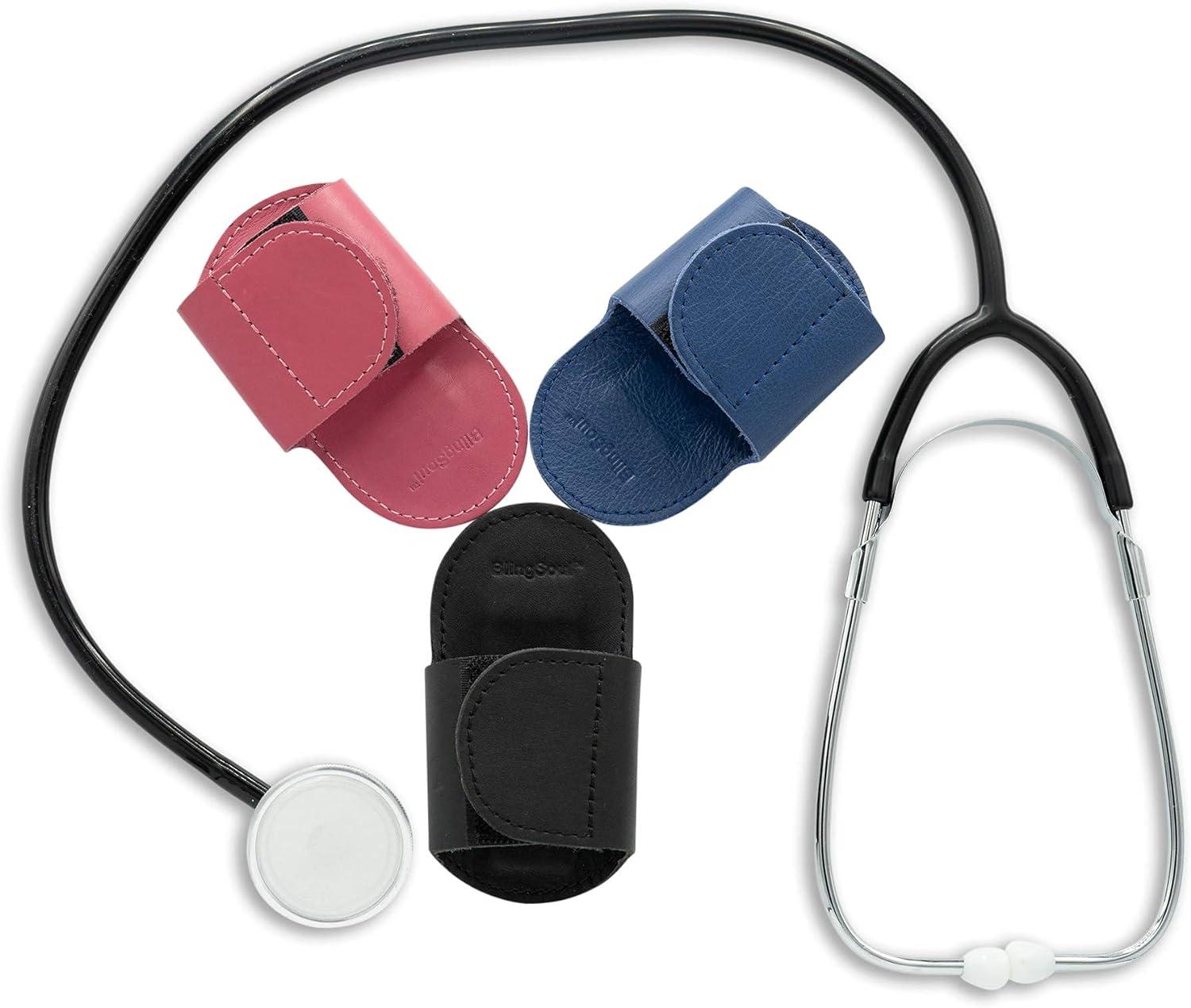 Pure Leather Hip Clip Stethoscope Holder Universal Fit Durable Steth