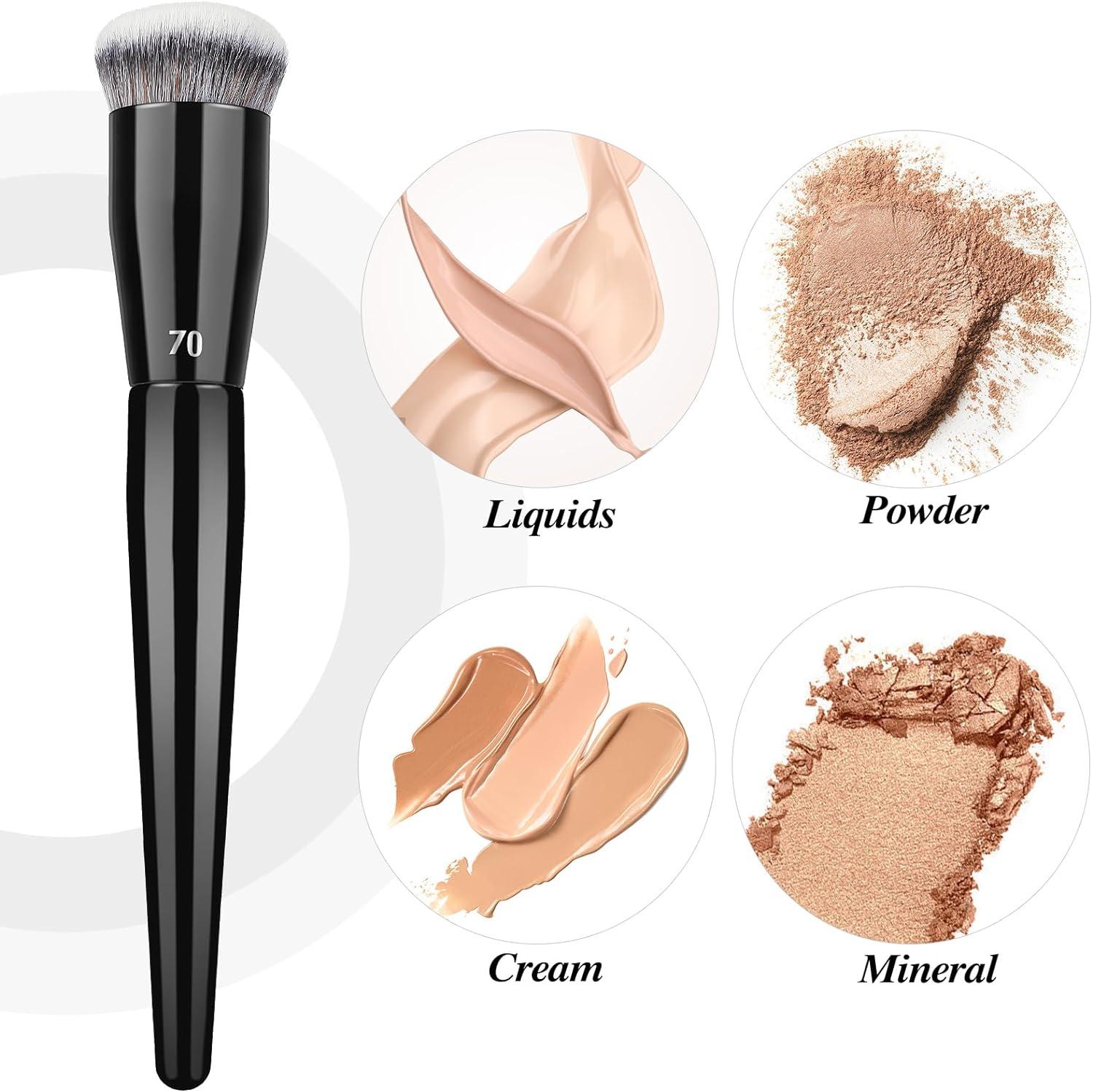 Ouligay Flat Top Foundation Brushes Kabuki Flat Top Face Brushes