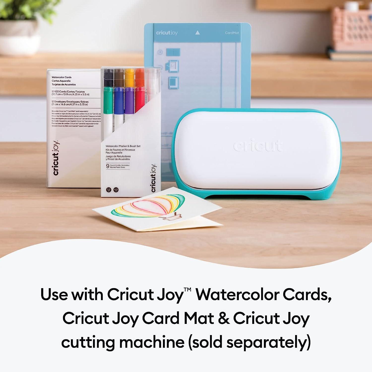 Cricut R20 Watercolor Cards (12 ct) with Joy Watercolor Markers Bundle for  DIY Invitations
