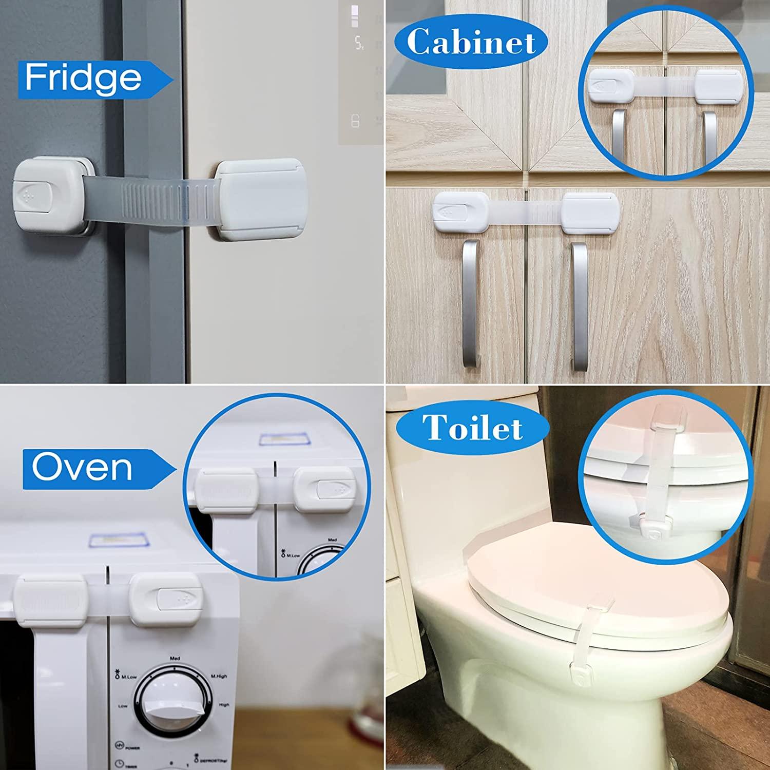 Baby Locks (4Pack) Child Safety Locks Safe Quick and Easy 3M