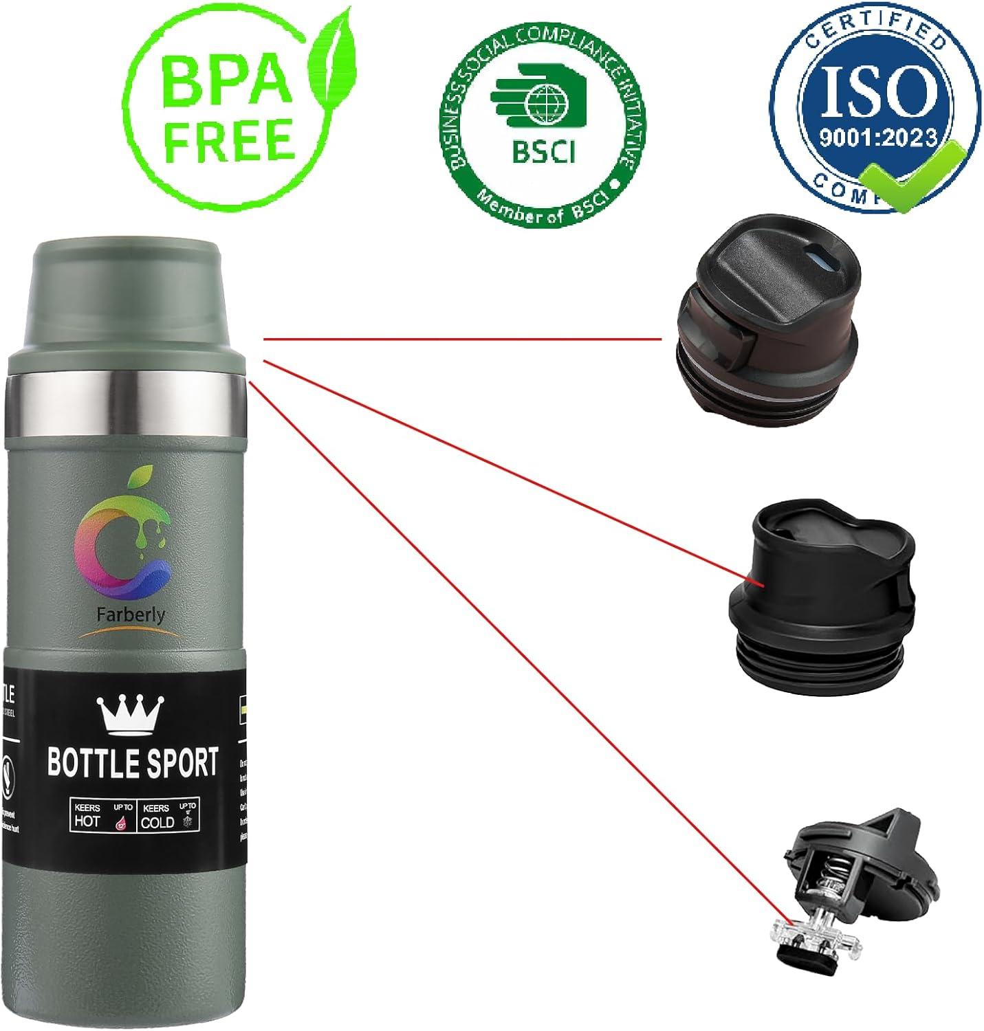 Farberly Trigger Action Travel Mug - Thumbnail 2