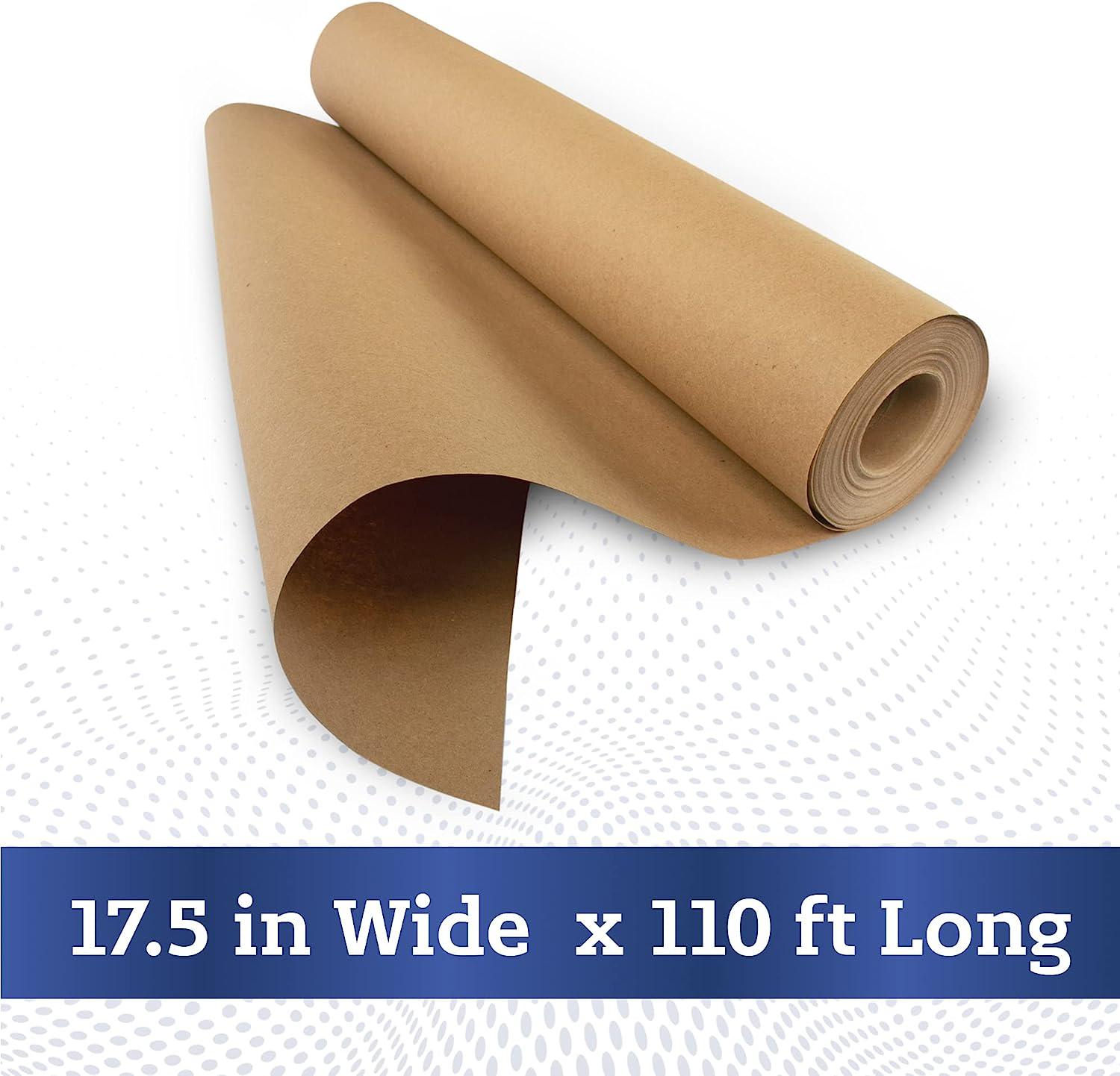 Brown Kraft Paper Roll 17.5 in x 1320 in (110 ft) Made in The USA