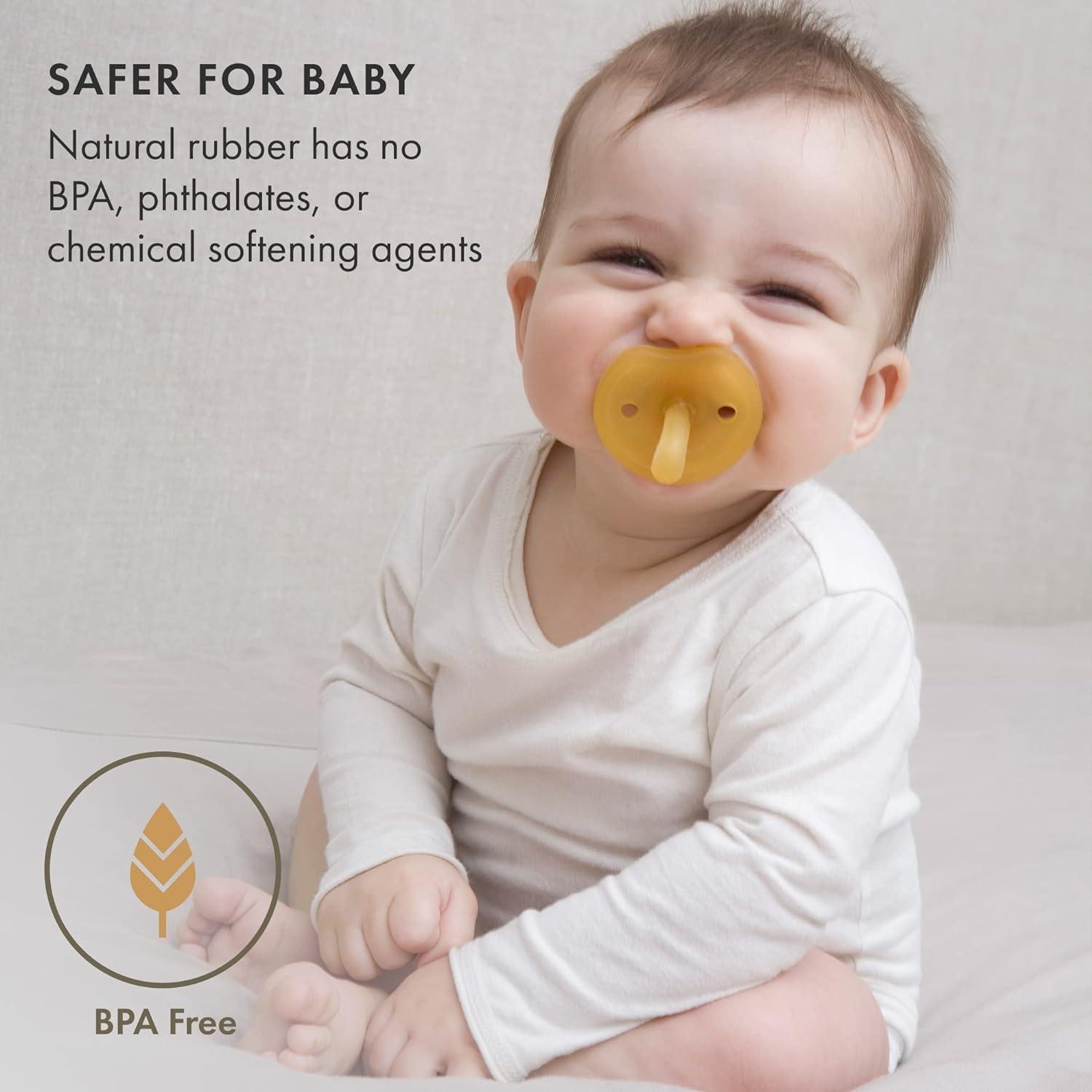 Natursutten Pacifiers 6-12 Months - 2-Pack Original Shield Orthodontic  Nipple Natural Rubber Safe & Soft BPA-Free Pacifiers for Breastfeeding  Babies - Newborn Pacifiers Made in Italy 1 Count (Pack of 2)  Original/Orthodon