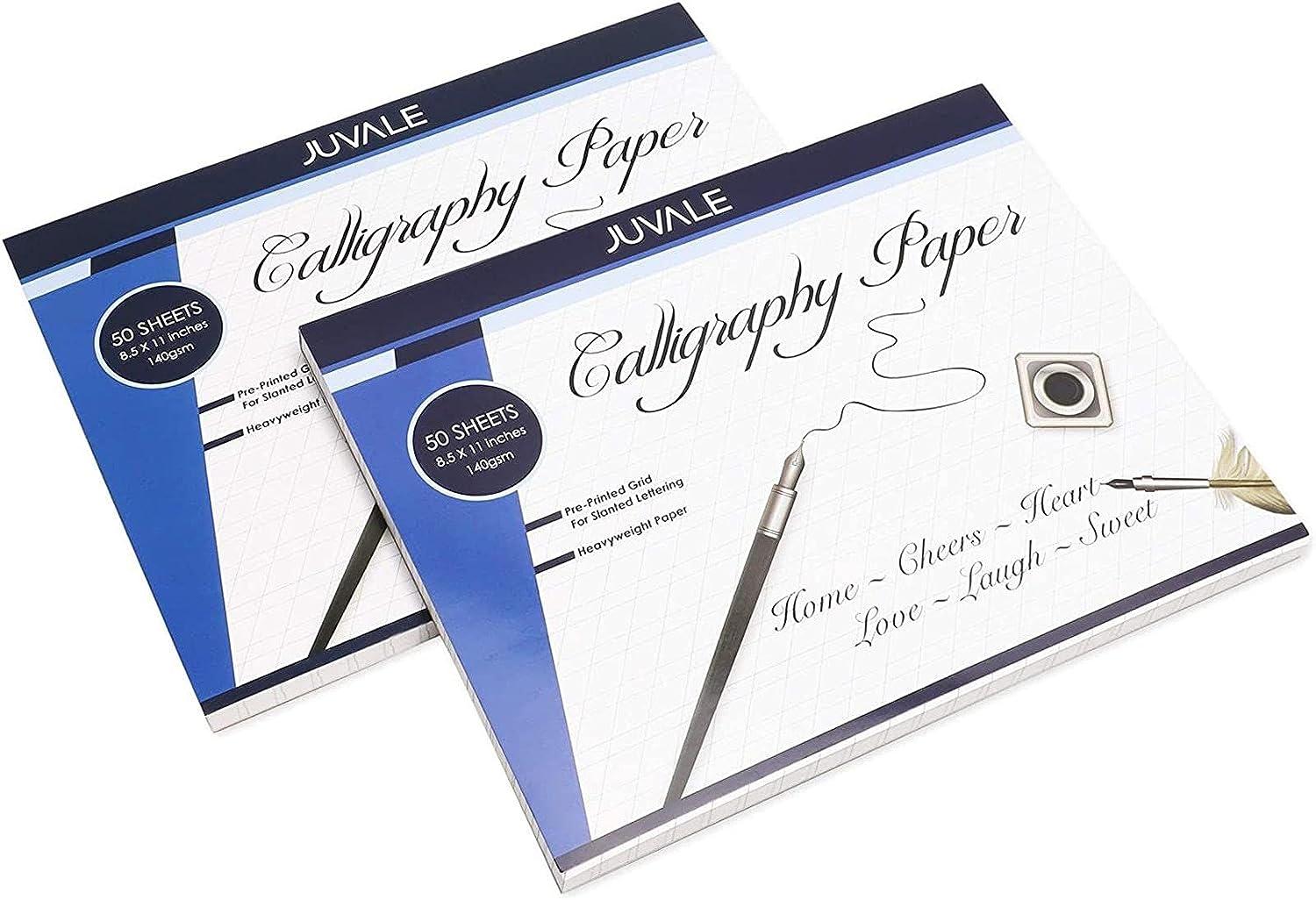 Calligraphy Paper Pad (2 Pack, 50 Sheets)