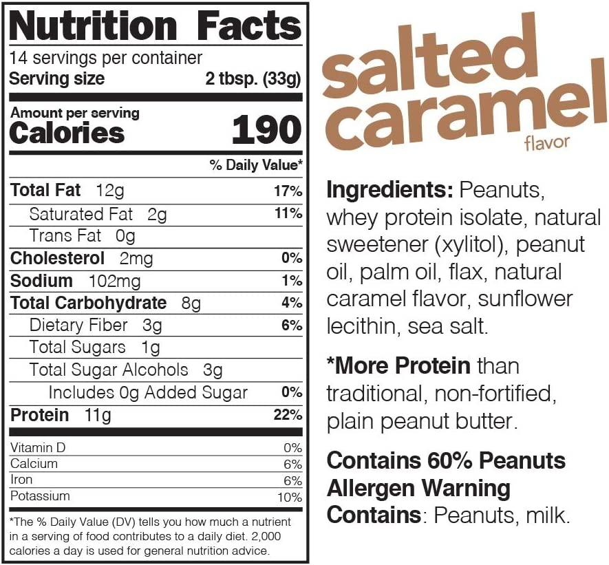 Nuts N More Salted Caramel Peanut Butter, 16 Ouncese