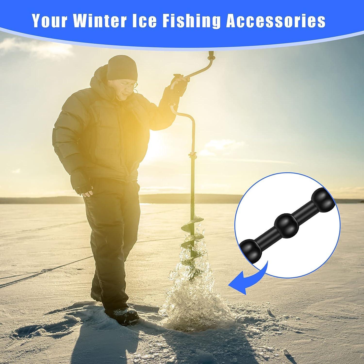 4 Pcs Hand Auger Blade Protectors Rubber Guard Strap for Power and Hand Ice  Augers Winter Ice Fishing