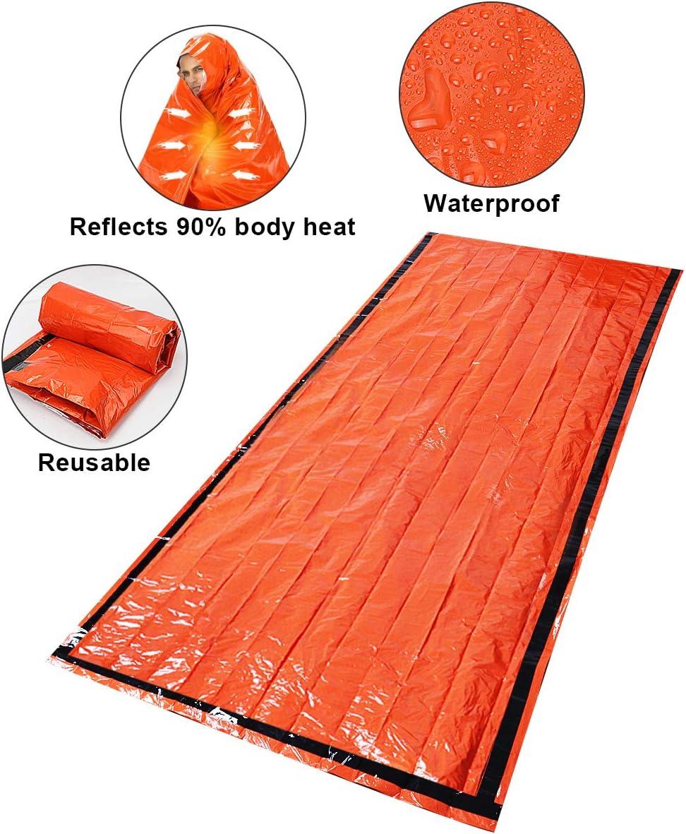 Timok Emergency Sleeping Bags ThermalEmergencyBlankets Ultralight
