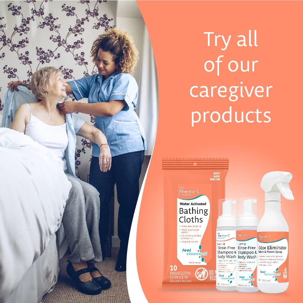 PharmaC Foaming Rinse Free Shampoo & Body Wash 6 Pack Waterless