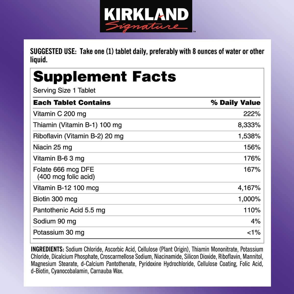 Kirkland Signature Super with Electrolytes 500 Tablets One