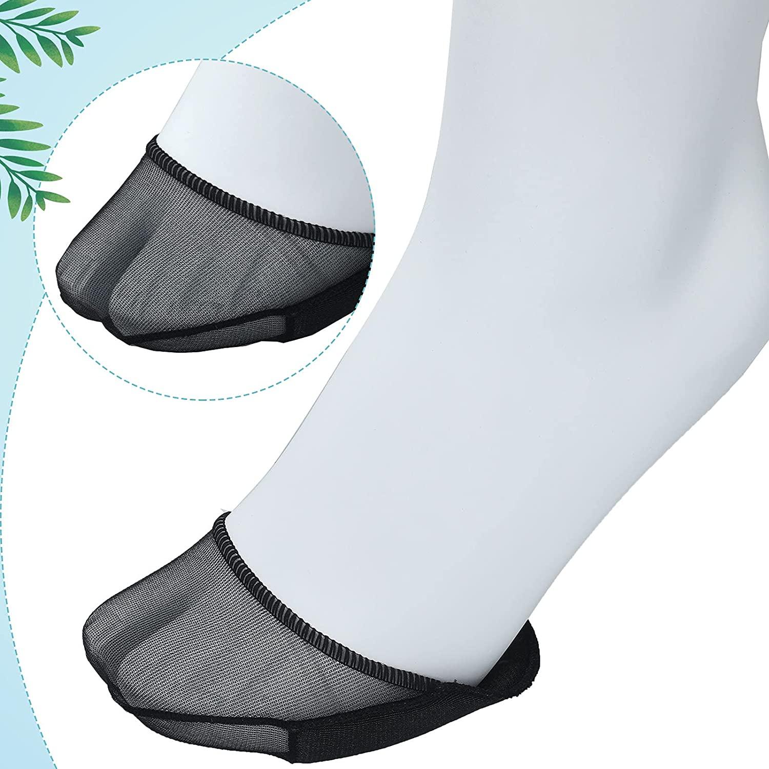 10 Pairs Women's Toe Topper Socks with Padding Toe Cover Liner