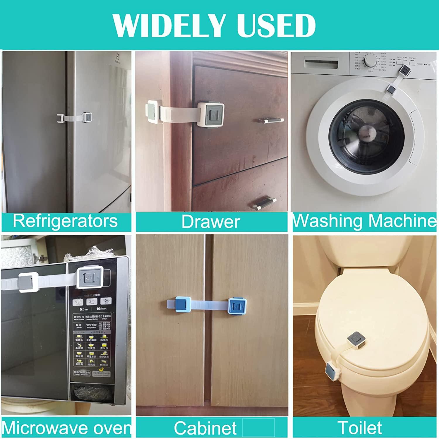 FANYAQIN Child Locks for 6Pack Upgraded Double Lock System