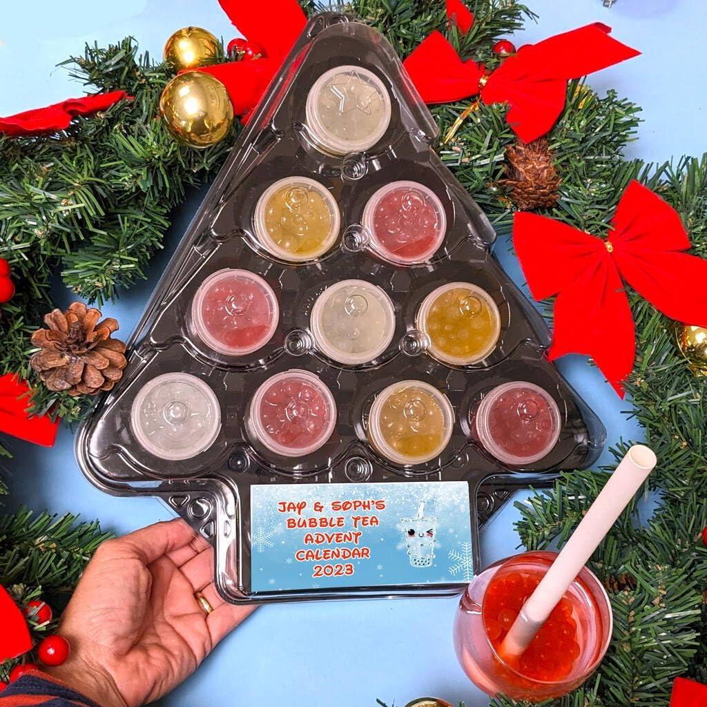 Personalised Bubble Tea Boba Advent Calendar
