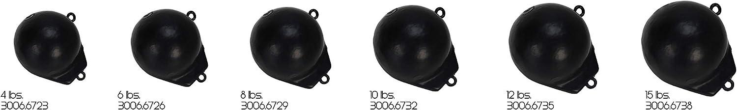 Extreme Max 3006.6723 - Peso Da Downrigger Con Pinna (4 Libbre, Nero) - Foto 7